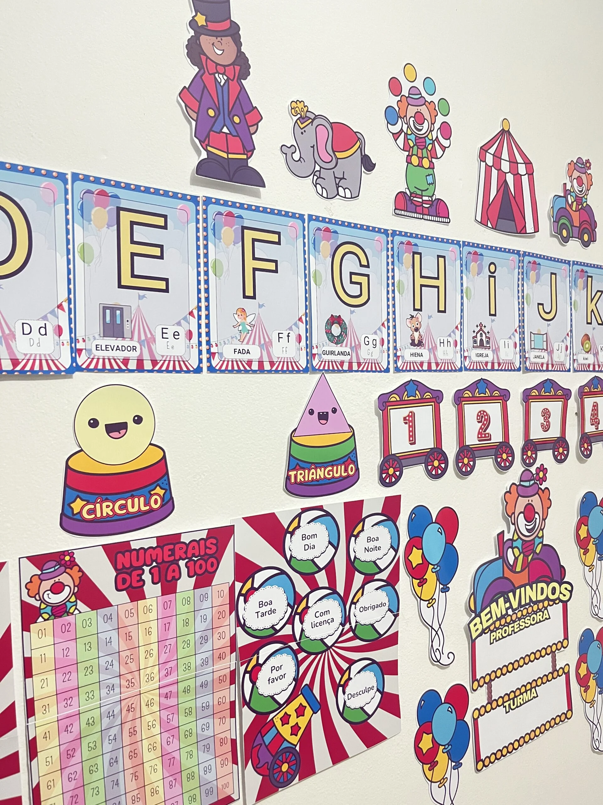 Kit Sala Tema Circo Mágico