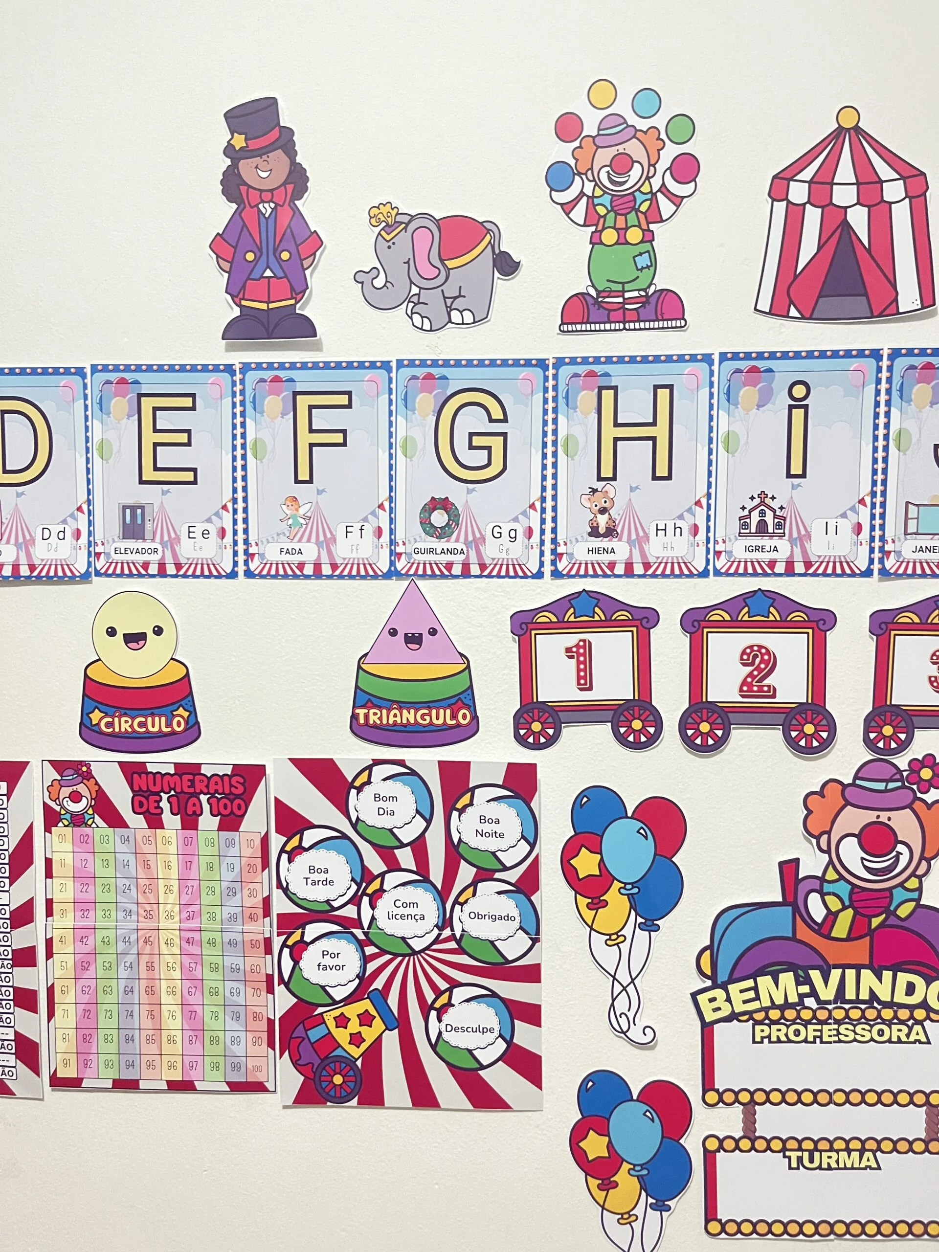 Kit Sala Tema Circo Mágico - Imagem 6
