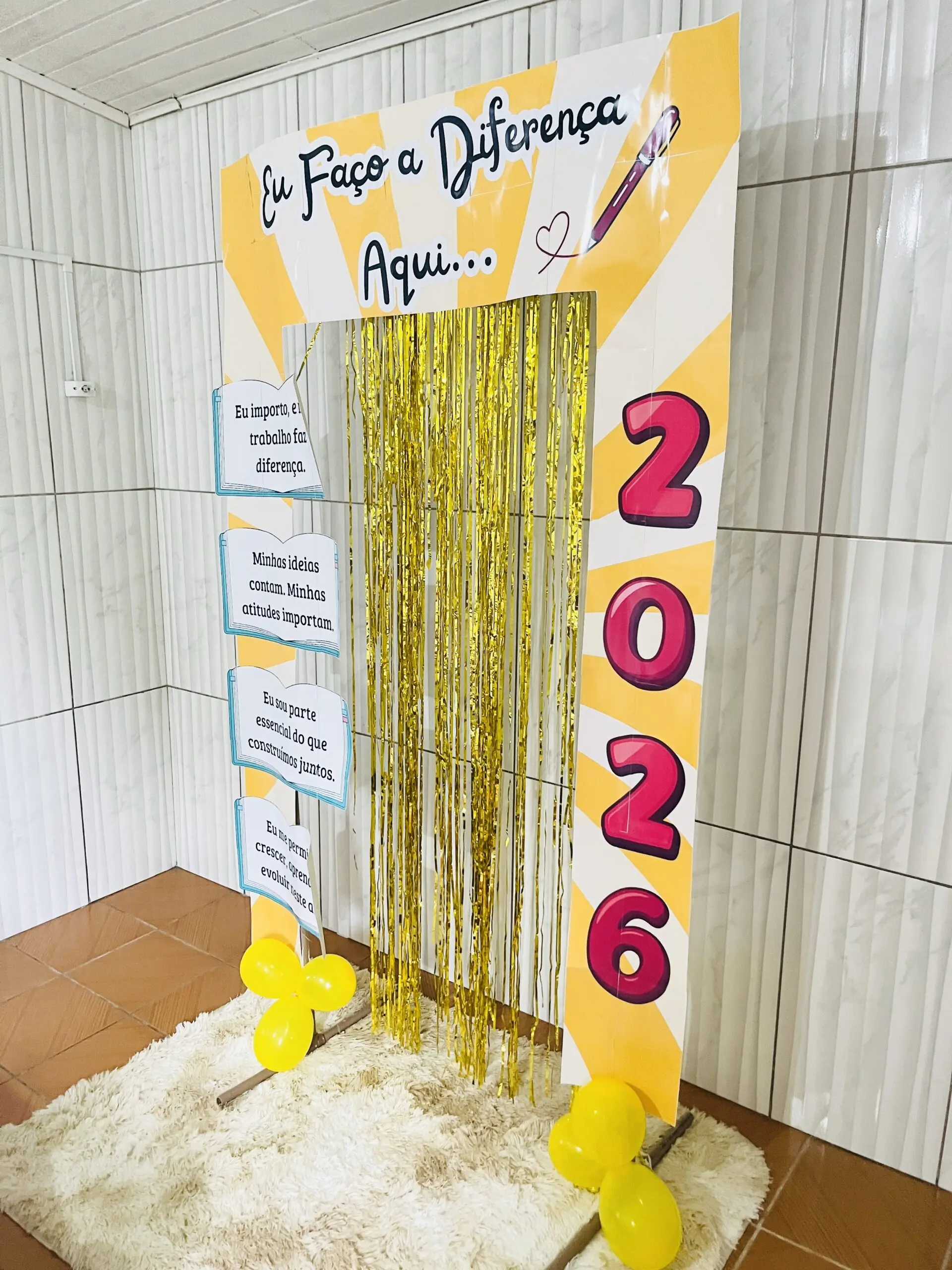 Moldura Painel para Professores “Eu Faço a Diferença Aqui” - Imagem 2